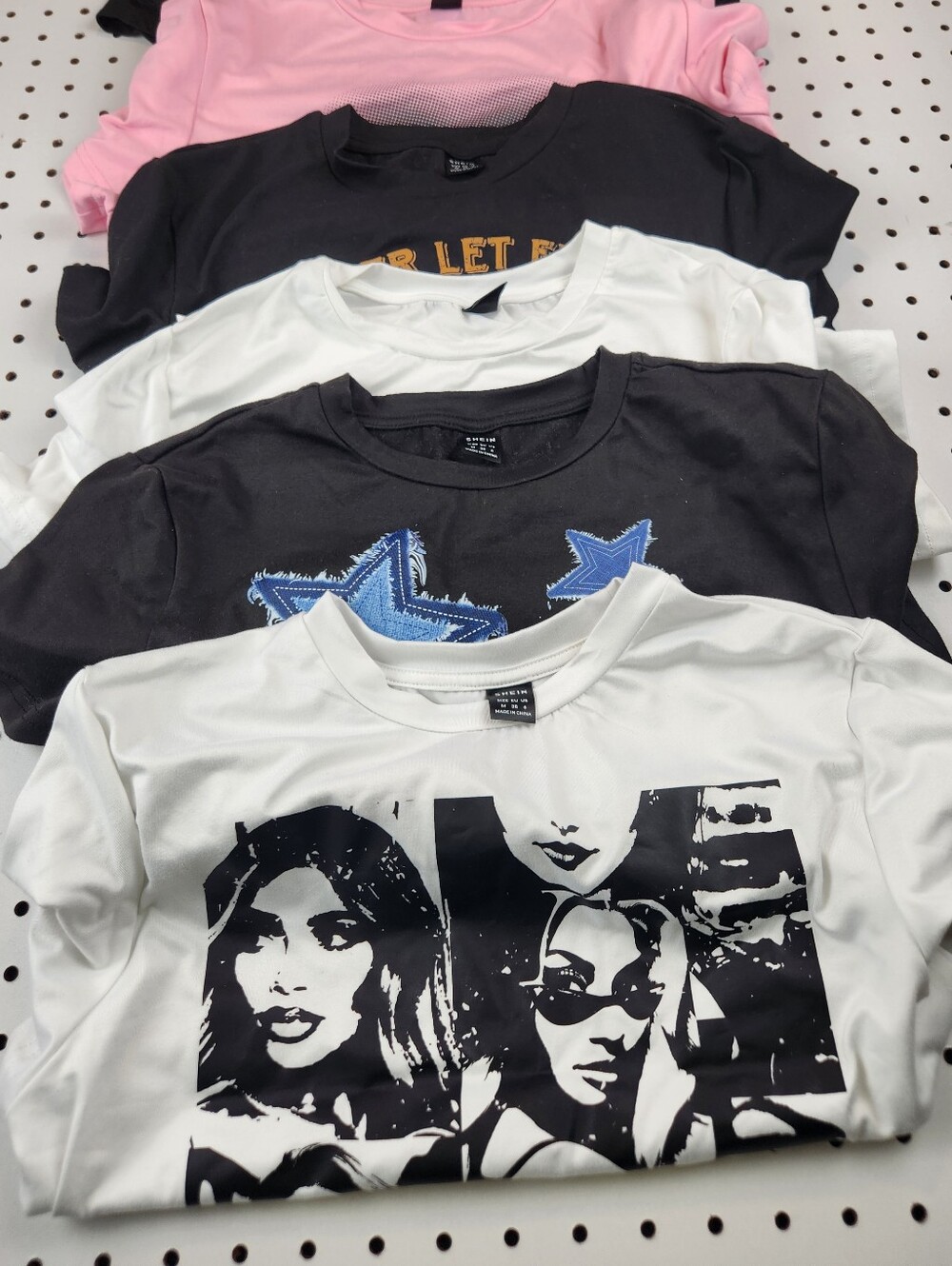 Y2K Women's Graphic Crop Top Baby Tee Bundle Of 5 Size M